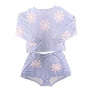 fairy hippie boho 70s style floral lounge set size L